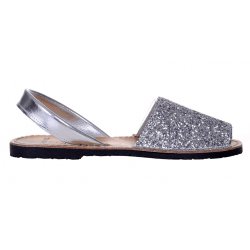  Sandale Dama Piele Avarca Glitter Argintii